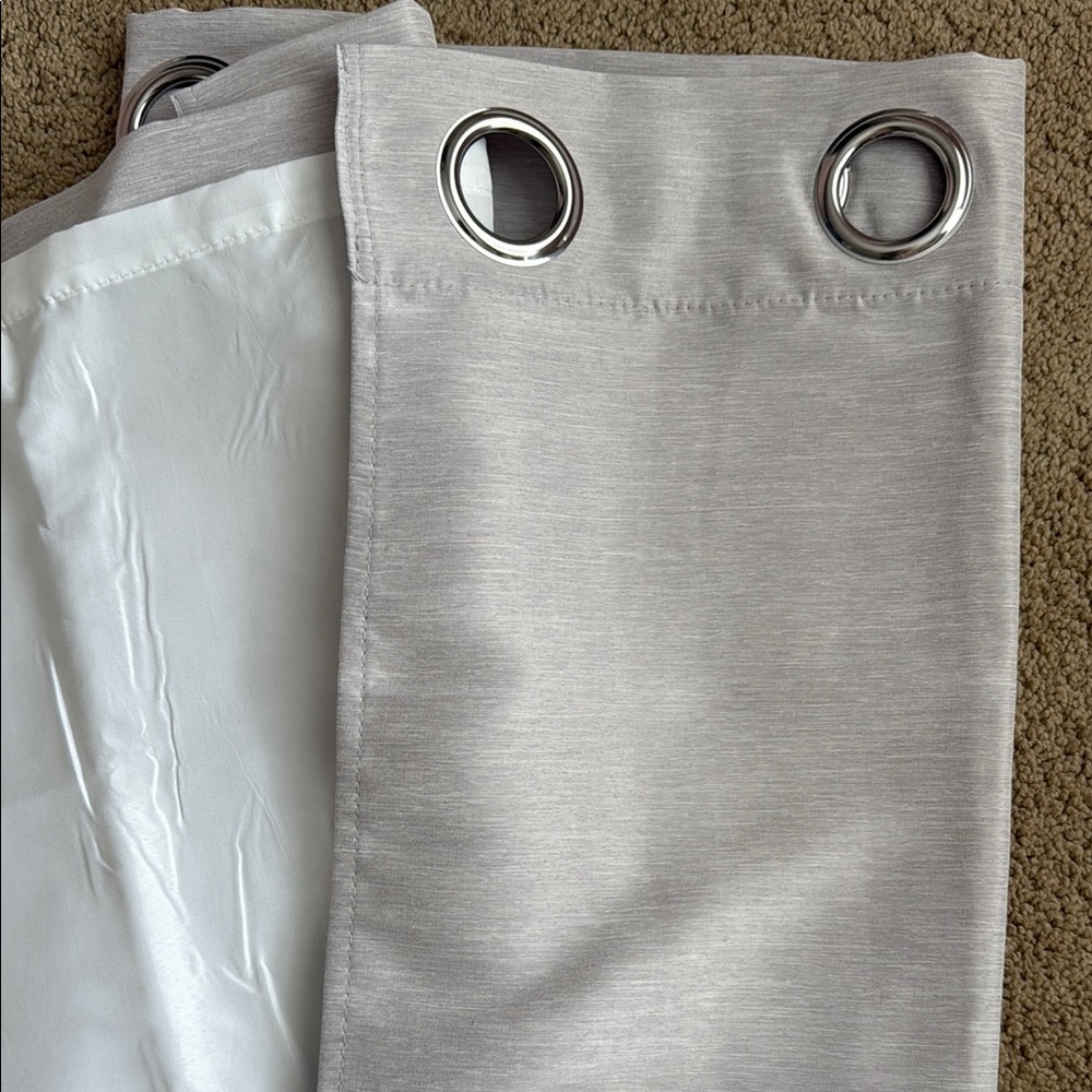 Black out 2 panel grommet curtains 84 x 34 in